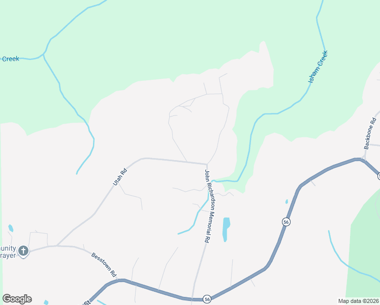 map of restaurants, bars, coffee shops, grocery stores, and more near 835 Utah Road in Beersheba Springs