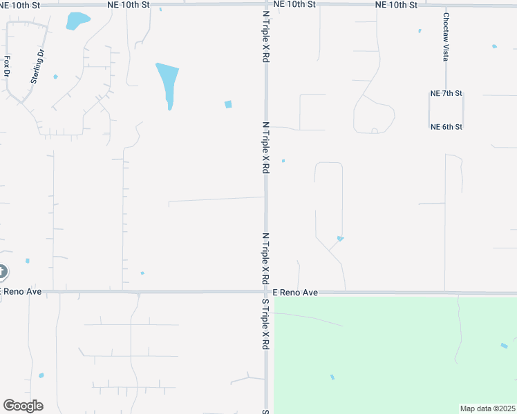 map of restaurants, bars, coffee shops, grocery stores, and more near 243 North Triple X Road in Choctaw