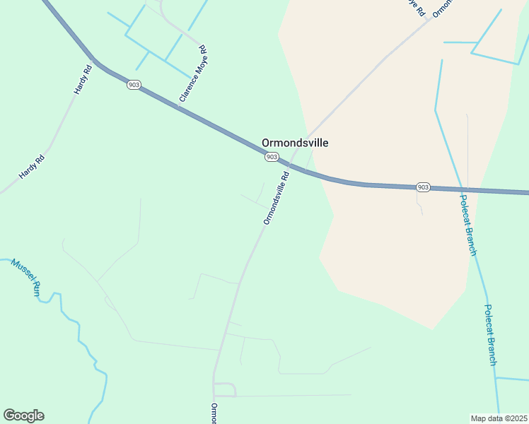 map of restaurants, bars, coffee shops, grocery stores, and more near 3481 Ormondsville Road in Ayden