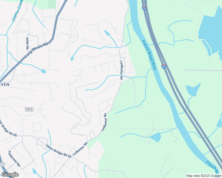 map of restaurants, bars, coffee shops, grocery stores, and more near 26 Stone House Road in Arden