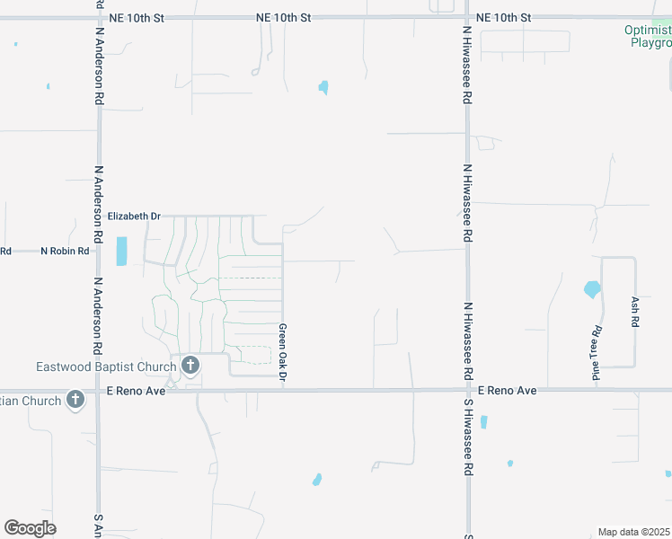 map of restaurants, bars, coffee shops, grocery stores, and more near 12698 Green Oak Drive in Choctaw
