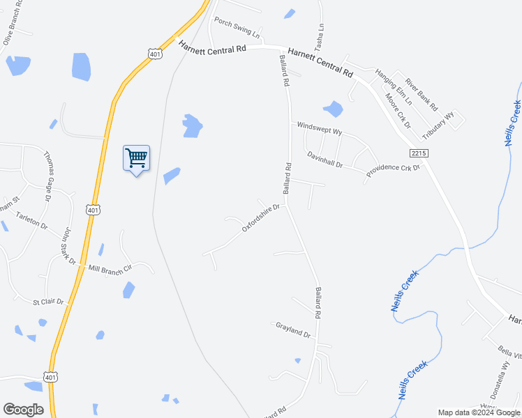 map of restaurants, bars, coffee shops, grocery stores, and more near 15 Hadleigh Way in Fuquay Varina