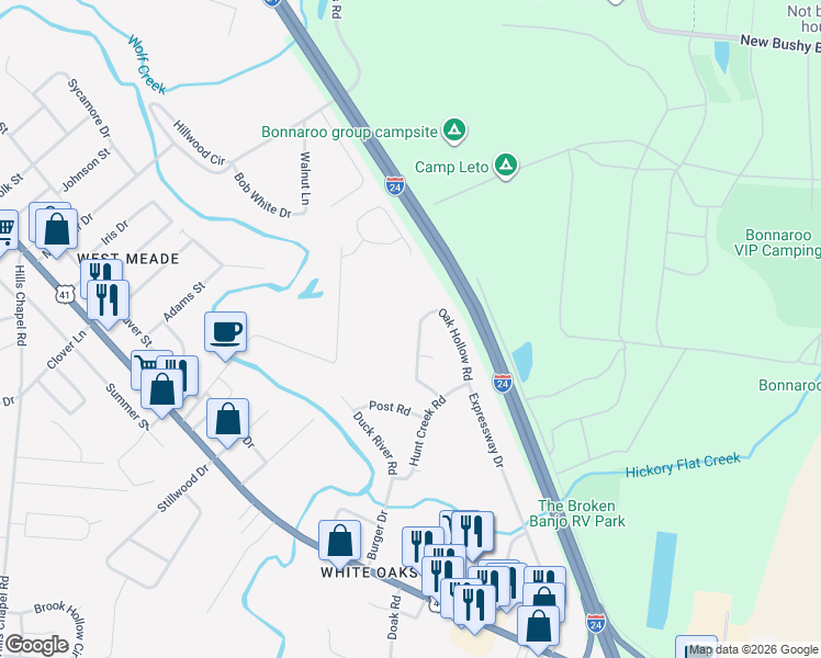 map of restaurants, bars, coffee shops, grocery stores, and more near 187 Oak Hollow Road in Manchester