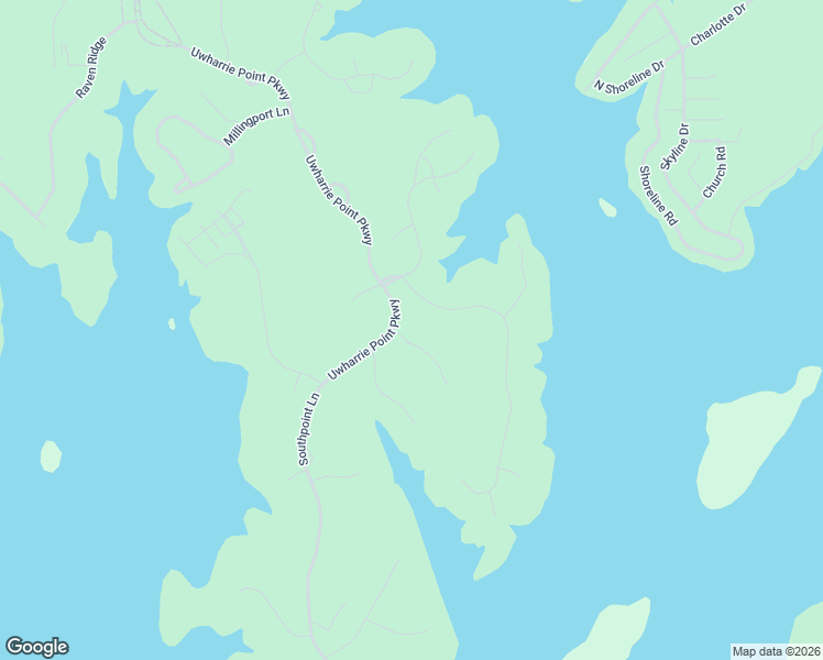 map of restaurants, bars, coffee shops, grocery stores, and more near 111 Yadkin Falls in New London