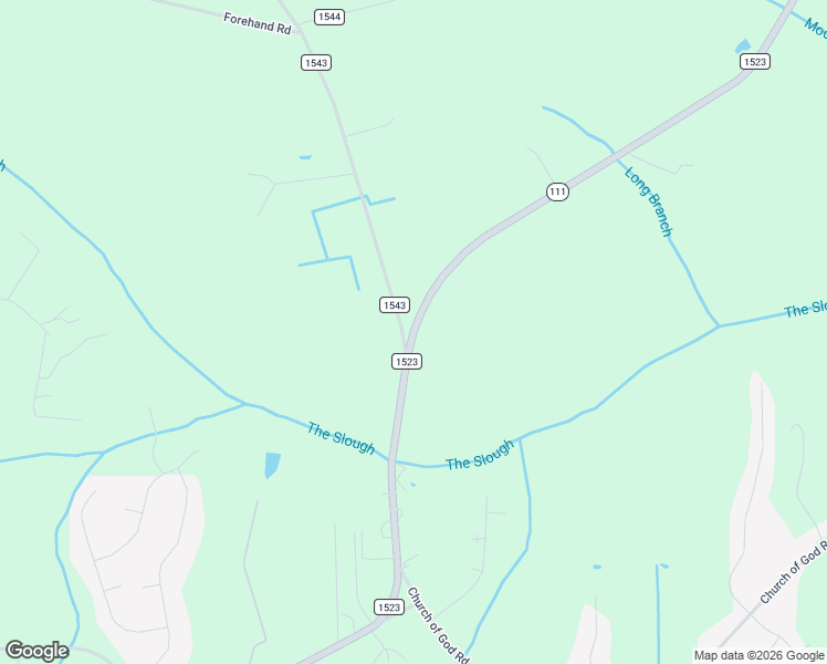 map of restaurants, bars, coffee shops, grocery stores, and more near State Road 1523 in Wayne County