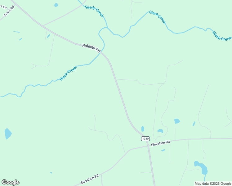 map of restaurants, bars, coffee shops, grocery stores, and more near 10650 Raleigh Road in Four Oaks