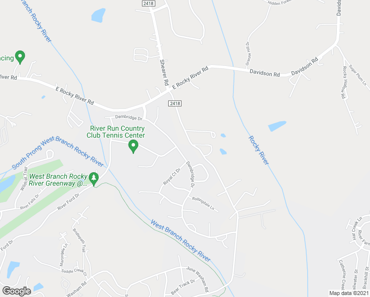 map of restaurants, bars, coffee shops, grocery stores, and more near 18422 Dembridge Drive in Davidson