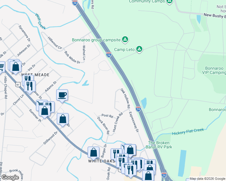 map of restaurants, bars, coffee shops, grocery stores, and more near 187 Oak Hollow Road in Manchester