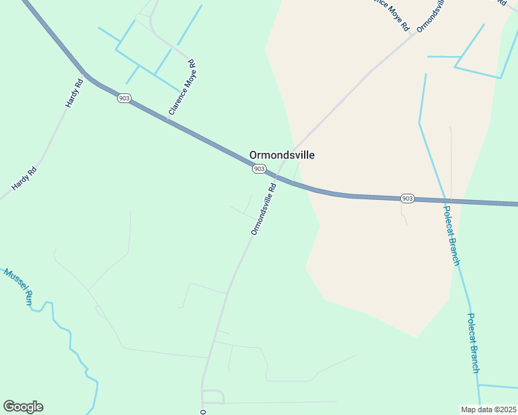 map of restaurants, bars, coffee shops, grocery stores, and more near 3537 Ormondsville Road in Ayden