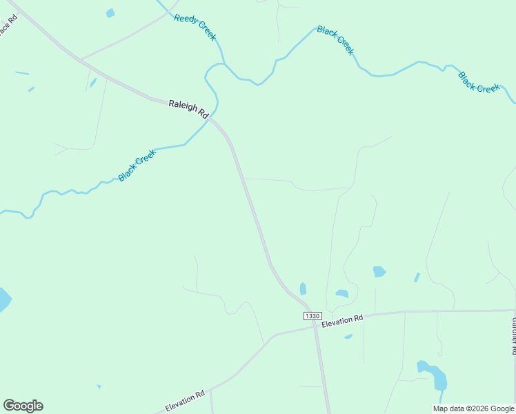 map of restaurants, bars, coffee shops, grocery stores, and more near 10613 Raleigh Road in Four Oaks