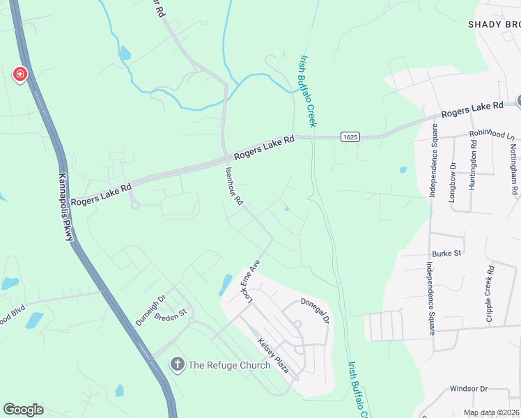 map of restaurants, bars, coffee shops, grocery stores, and more near 3617 Glenview Avenue in Kannapolis