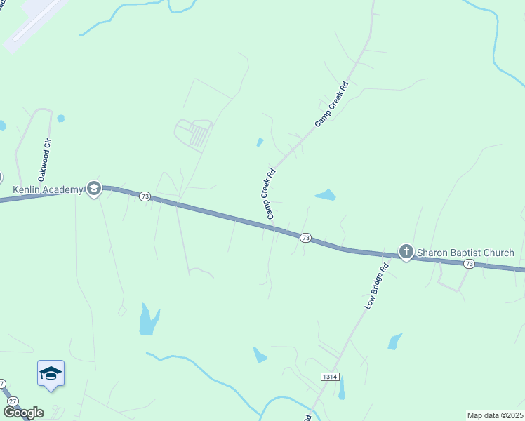 map of restaurants, bars, coffee shops, grocery stores, and more near 137 Camp Creek Road in Iron Station