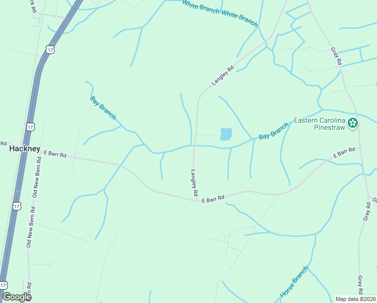 map of restaurants, bars, coffee shops, grocery stores, and more near 308-1107 Langley Road in Chocowinity