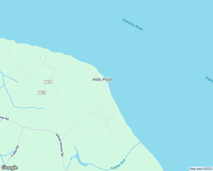 map of restaurants, bars, coffee shops, grocery stores, and more near State Road 1121 in Beaufort County