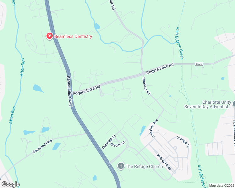 map of restaurants, bars, coffee shops, grocery stores, and more near 4800 Integra Springs Boulevard in Kannapolis