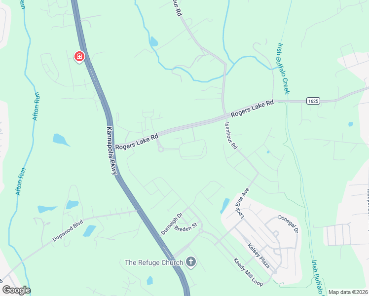 map of restaurants, bars, coffee shops, grocery stores, and more near 4800 Integra Springs Boulevard in Kannapolis