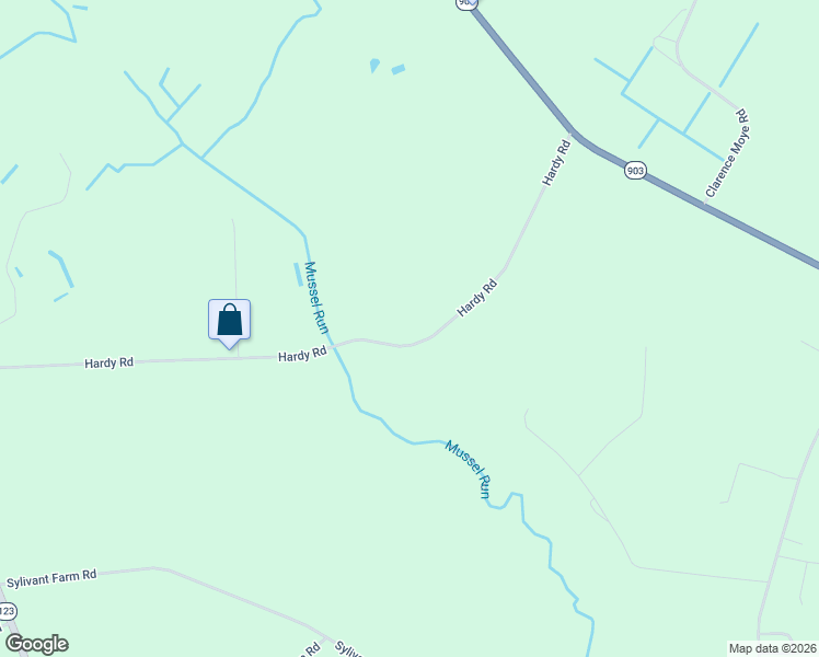 map of restaurants, bars, coffee shops, grocery stores, and more near 676 Hardy Road in Snow Hill