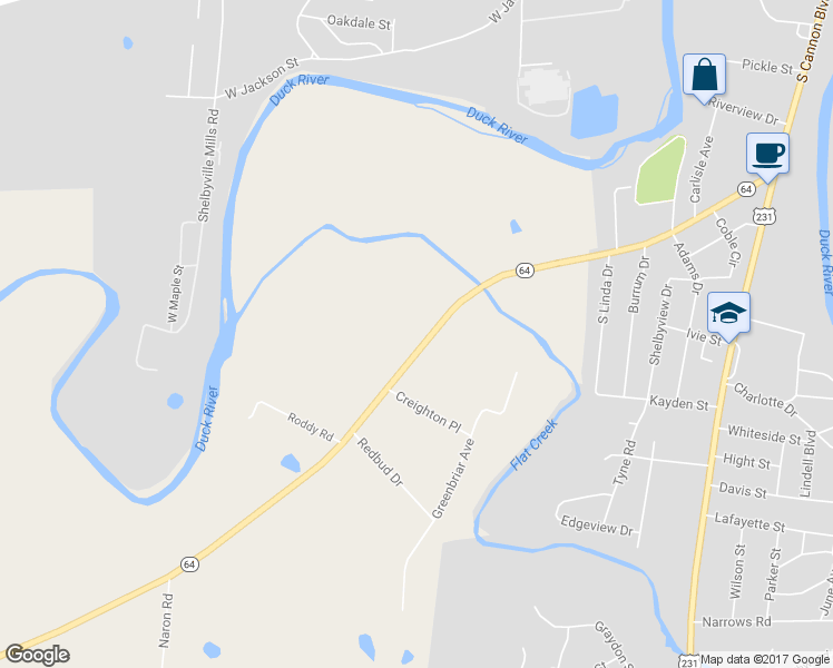 map of restaurants, bars, coffee shops, grocery stores, and more near in Shelbyville