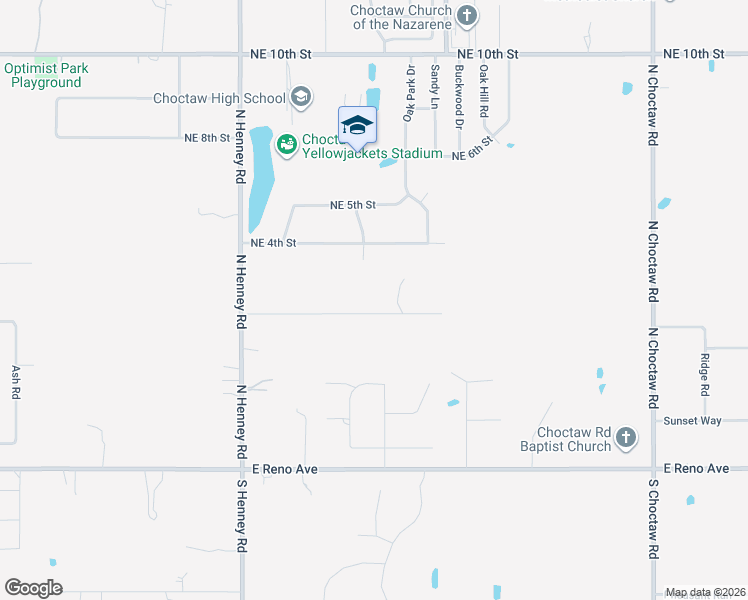 map of restaurants, bars, coffee shops, grocery stores, and more near 14347 Forest Lane in Choctaw