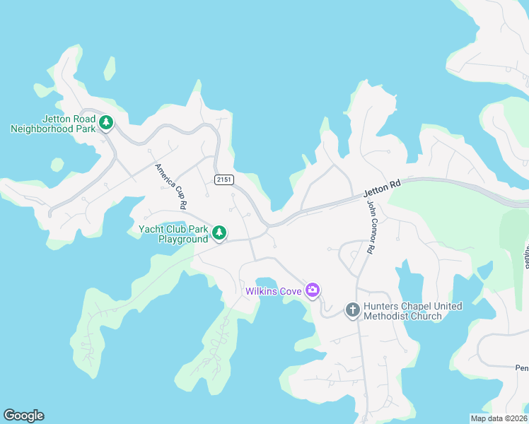 map of restaurants, bars, coffee shops, grocery stores, and more near 16933 Jetton Road in Cornelius