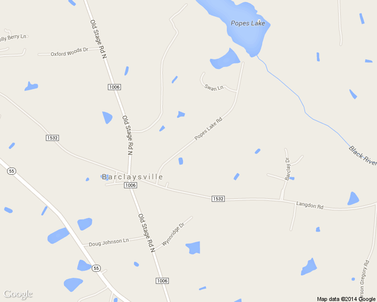 map of restaurants, bars, coffee shops, grocery stores, and more near 232 Popes Lake Road in Angier