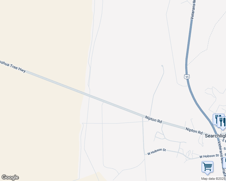 map of restaurants, bars, coffee shops, grocery stores, and more near Nevada 164 in Searchlight