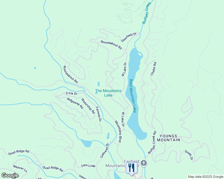 map of restaurants, bars, coffee shops, grocery stores, and more near 903 Fox Run Boulevard in Lake Lure
