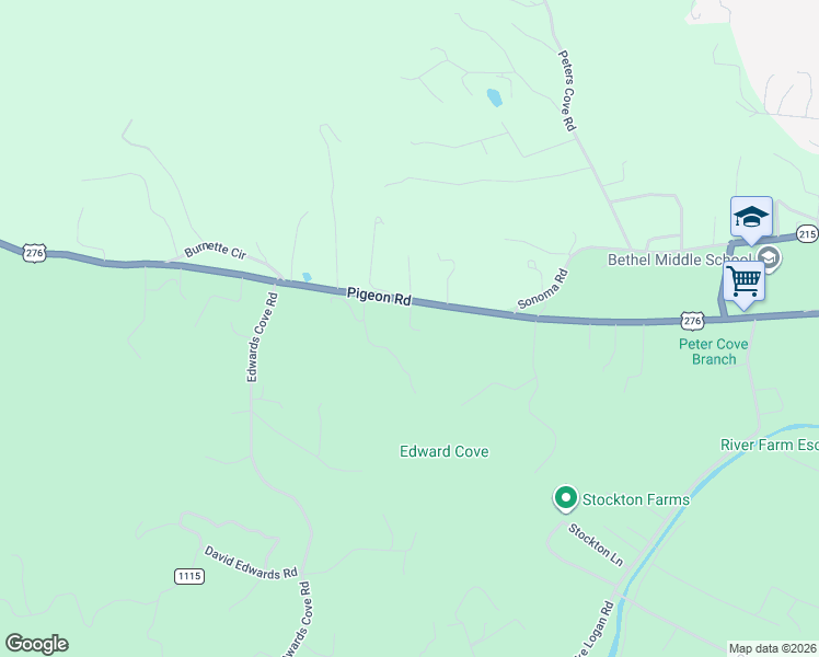 map of restaurants, bars, coffee shops, grocery stores, and more near 77 Lily Ln in Waynesville