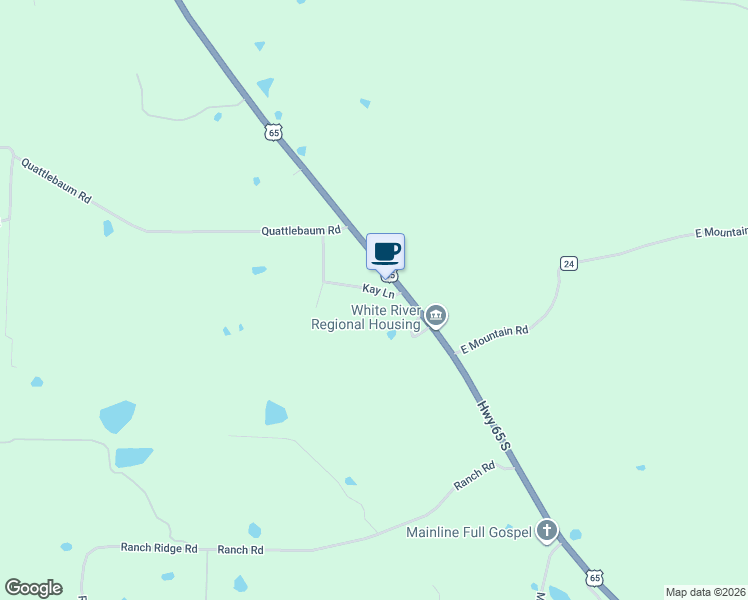 map of restaurants, bars, coffee shops, grocery stores, and more near 9268 U.S. 65 in Bee Branch