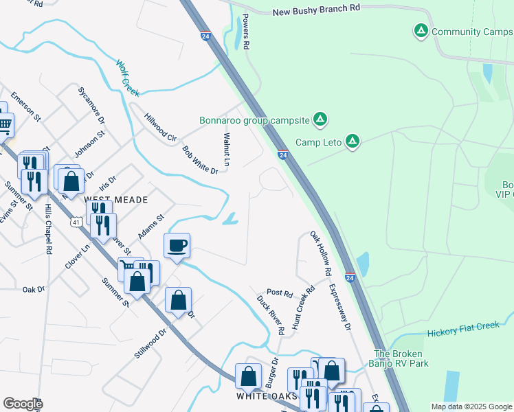 map of restaurants, bars, coffee shops, grocery stores, and more near 652 Shelton Road in Manchester