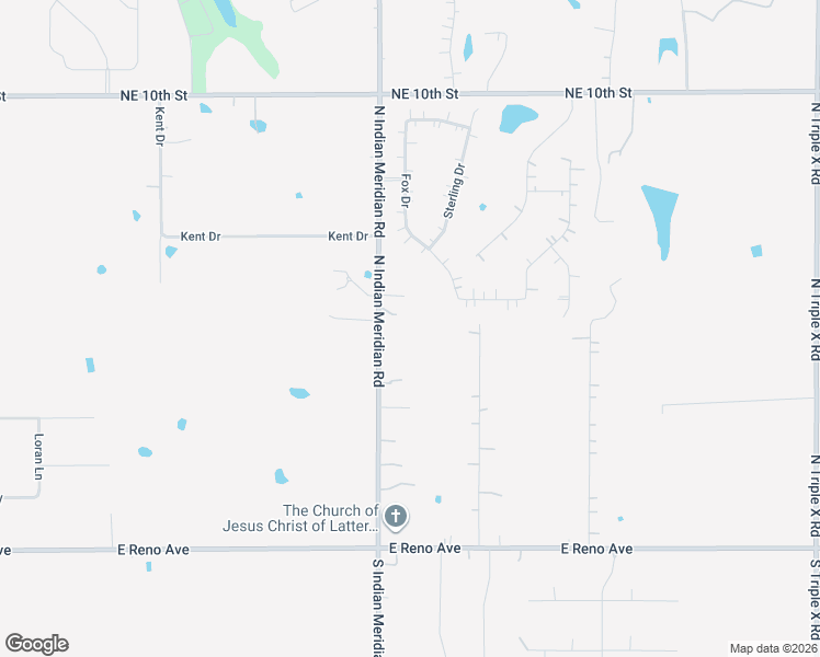 map of restaurants, bars, coffee shops, grocery stores, and more near 552 North Indian Meridian Road in Choctaw