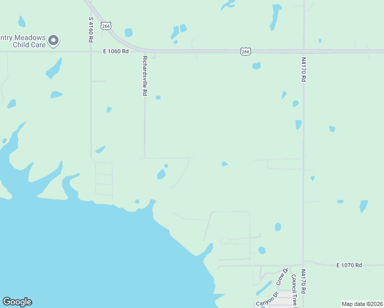 map of restaurants, bars, coffee shops, grocery stores, and more near 416499 East 1065 Road in Checotah