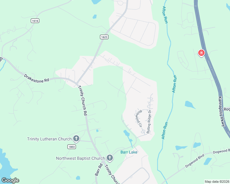 map of restaurants, bars, coffee shops, grocery stores, and more near 6223 Twining Vine Court in Kannapolis