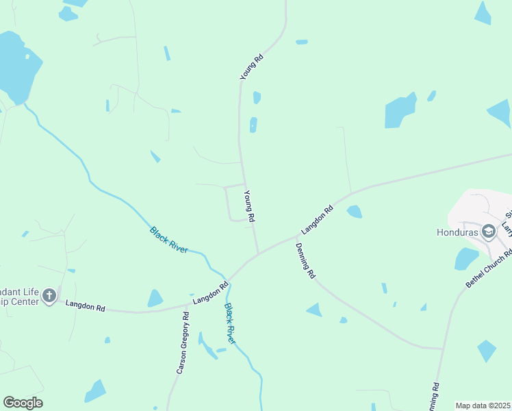 map of restaurants, bars, coffee shops, grocery stores, and more near 158 Young Road in Angier