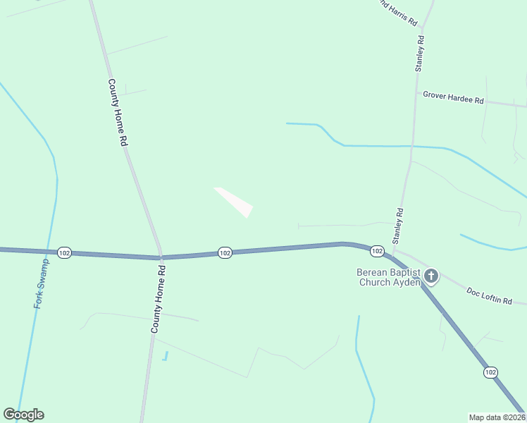 map of restaurants, bars, coffee shops, grocery stores, and more near 2331 North Carolina 102 in Winterville