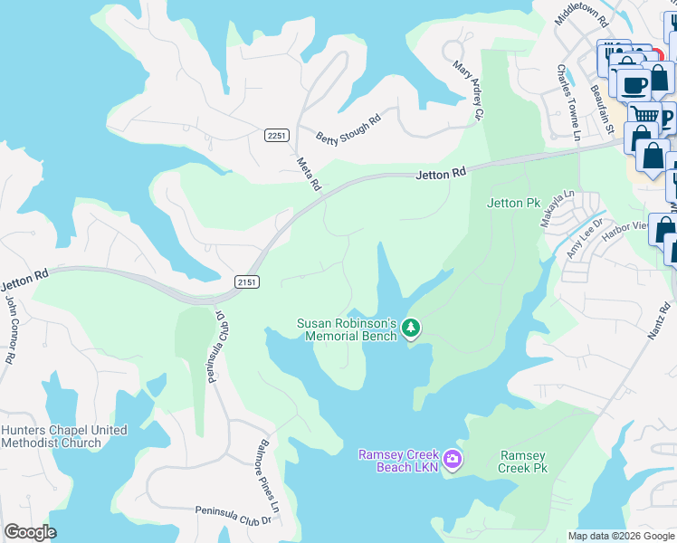 map of restaurants, bars, coffee shops, grocery stores, and more near 19126 Double Eagle Drive in Cornelius