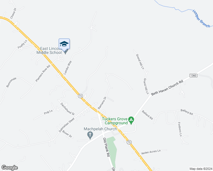 map of restaurants, bars, coffee shops, grocery stores, and more near 243 Ramano Drive in Iron Station