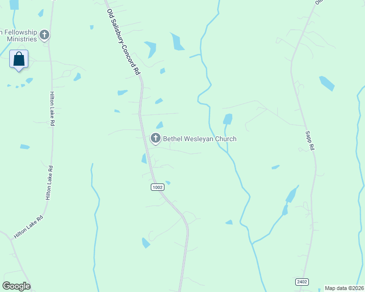 map of restaurants, bars, coffee shops, grocery stores, and more near 4012 Old Salisbury-Concord Road in Kannapolis
