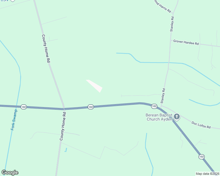 map of restaurants, bars, coffee shops, grocery stores, and more near 2331 North Carolina 102 in Winterville