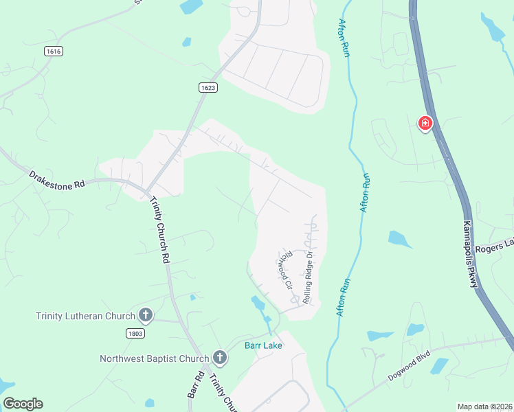 map of restaurants, bars, coffee shops, grocery stores, and more near 4062 Winter Jasmine Place in Kannapolis