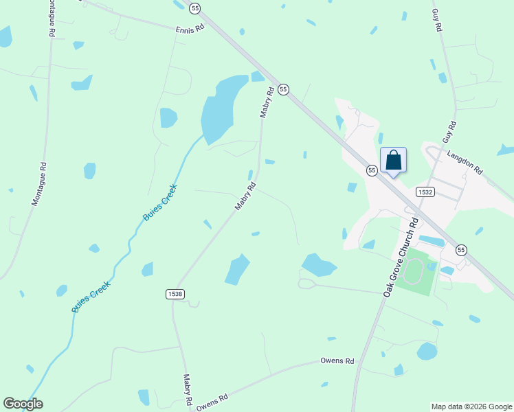 map of restaurants, bars, coffee shops, grocery stores, and more near 419 Mabry Road in Angier