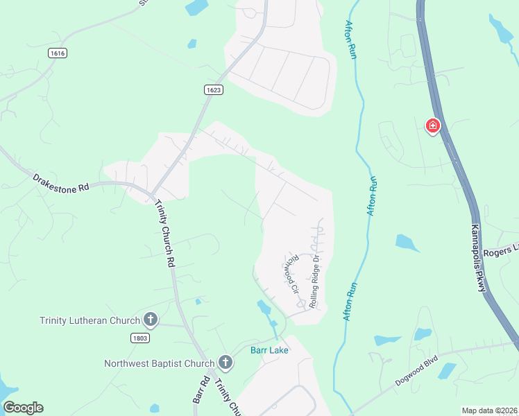 map of restaurants, bars, coffee shops, grocery stores, and more near 4062 Winter Jasmine Place in Kannapolis