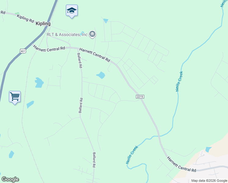 map of restaurants, bars, coffee shops, grocery stores, and more near 274 Windswept Way in Fuquay-Varina