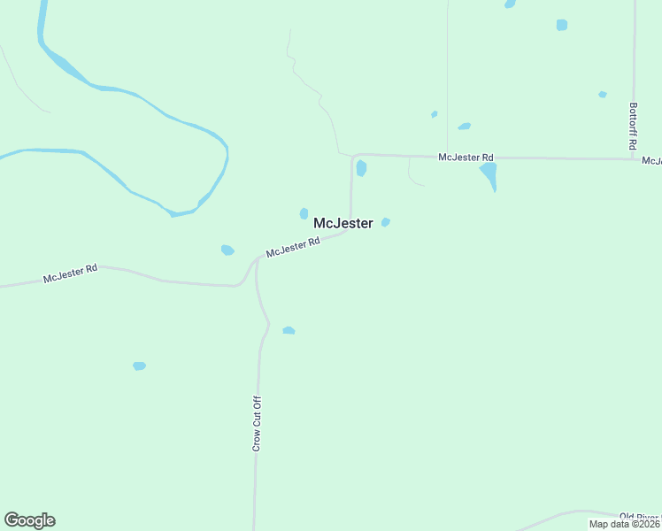map of restaurants, bars, coffee shops, grocery stores, and more near 1845 McJester Road in Pangburn