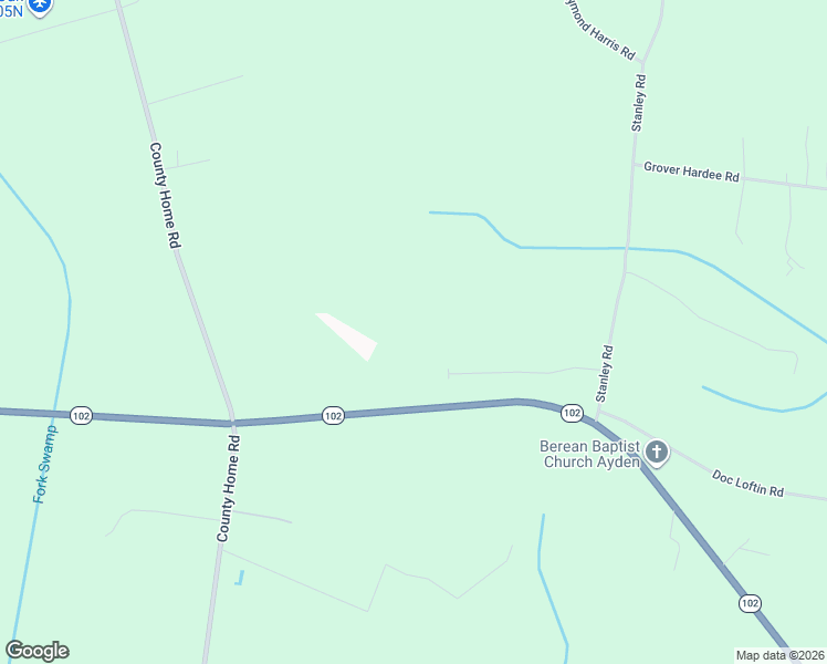 map of restaurants, bars, coffee shops, grocery stores, and more near 2331 North Carolina 102 in Winterville