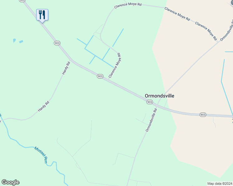 map of restaurants, bars, coffee shops, grocery stores, and more near 5803 North Carolina 903 in Ayden