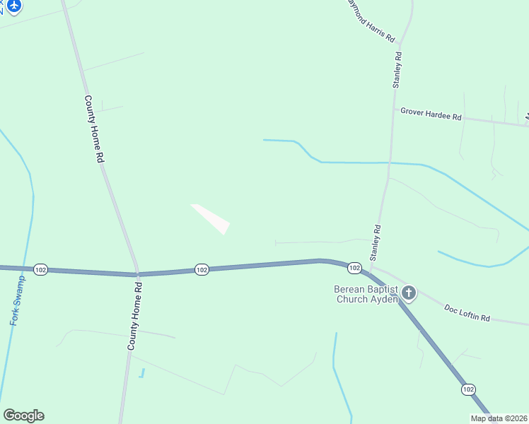 map of restaurants, bars, coffee shops, grocery stores, and more near 2351 North Carolina 102 in Winterville