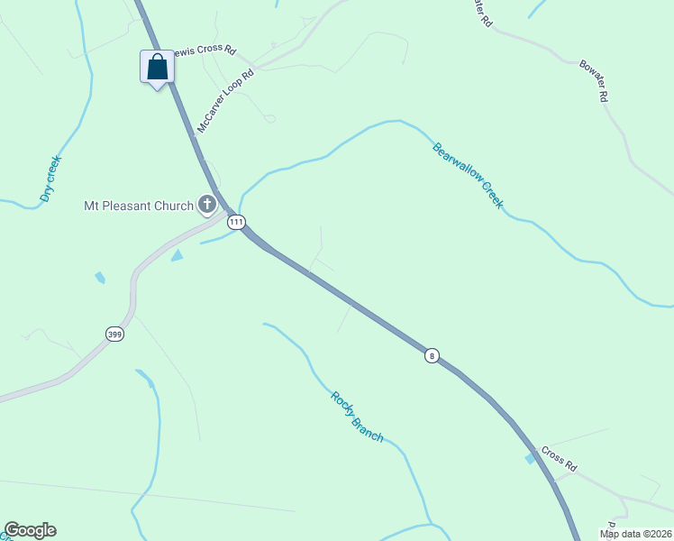 map of restaurants, bars, coffee shops, grocery stores, and more near 8097 Tennessee 8 in Dunlap