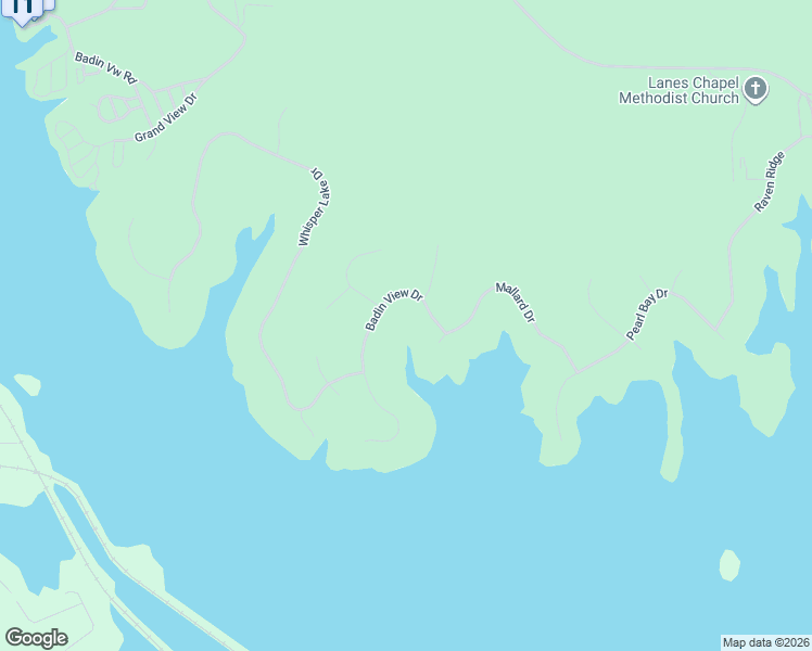 map of restaurants, bars, coffee shops, grocery stores, and more near 213 Badin View Drive in New London