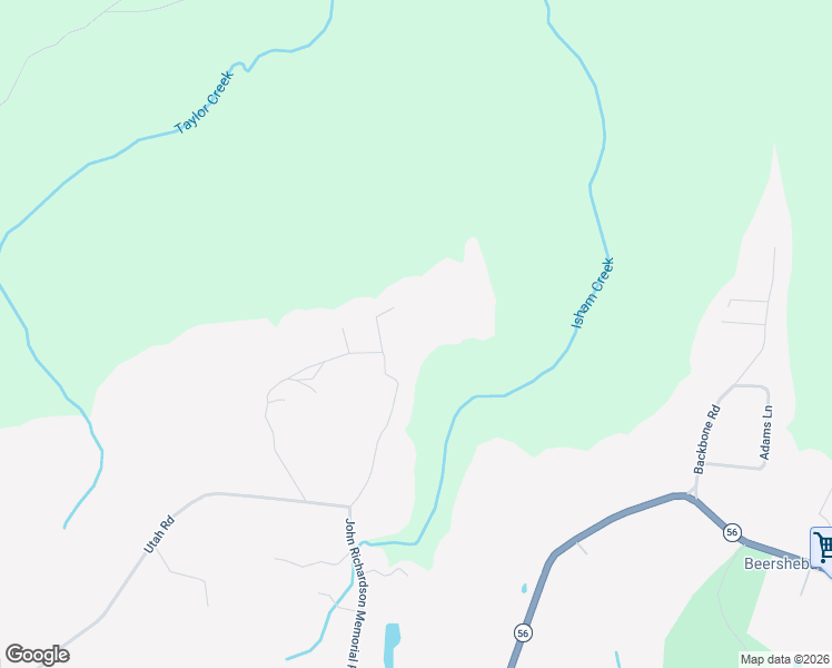 map of restaurants, bars, coffee shops, grocery stores, and more near 284 Middle Ridge Rd in Beersheba Springs